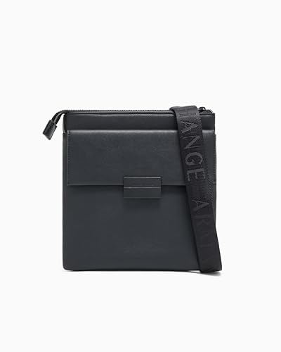 A | X ARMANI EXCHANGE Night Lab Herren Umhängetasche Flat Shoulder Bag, Black, One Size