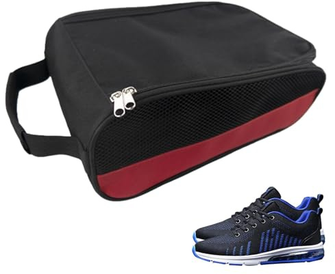 Bolsas De Zapatos Para Viajes,Bolsa Porta Zapatos - Bolsa para zapatillas Bolsa para zapatos | Bolsa organizadora para almacenamiento de zapatos de viaje con asa de correa con cremallera ventilada imp