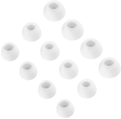 Chofit Tapones compatibles con Soundcore by Anker P40i/P30i/Sport X10/Space A40/Life P3, P2 Mini, P2, A1, almohadillas de silicona suave de repuesto para auriculares, 3 tamaños, 6 pares (blanco)