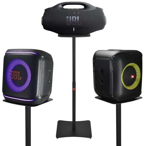 DGSYMLXGS Speaker Stand, Suitable for JBL PartyBox Encore 2/1 and Boombox 4 Speakers. Adjustable Height Carbon Steel Floor Support for Home Theater Surround Sound System