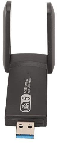 Fyearfly USB 3.0 WLAN-Stick 1 300 Mbps dubbelband 2,4 G/5,8 G Gigabit WiFi-adapter för PC och bärbar dator, RTL8812BU-chipsats, kompatibel med Windows 11/10/8/7, Mac OS och Linux