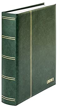 LINDNER Das Original Classeur Elegant pour Timbres avec 60 Pages Blanches, 230 x 305 mm, Vert
