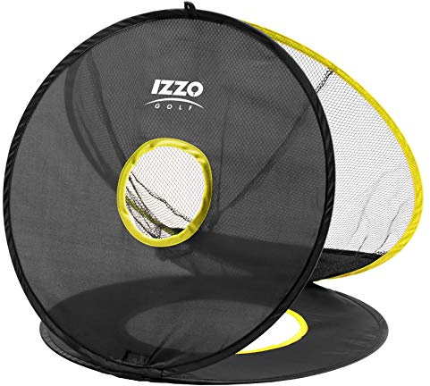 IZZO Golf 20032 Triple Chip Net, Black / Yellow