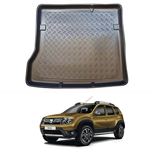 NOMAD Dacia Duster (2010-2018) Boot Liner [Only Suitable for 2 Wheel Drive Models] Tailored Car Floor Mat Protector Non Slip Waterproof Raised Edges Compatible Custom Accessory Dog & Pet Friendly