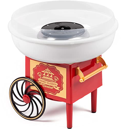 Gadgy Máquina de Algodón de Azúcar en Casa – Cotton Candy Machine de Diseño Retro – Máquina de Algodones de Azúcar o Caramelos - Ideal para Fiestas de Cumpleaños
