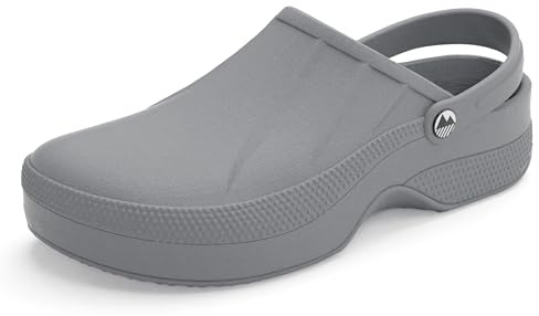 Lakeland Active Women’s Allonby Waterproof Wide Fit Clogs for Garden Work Theatre Kitchen - Grey - 3 UK