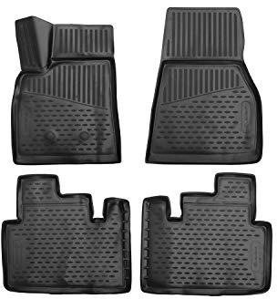 Element 3D Gummimatten Passgenaue Fußmatten Tesla Model S 2017- liftback 4tlg