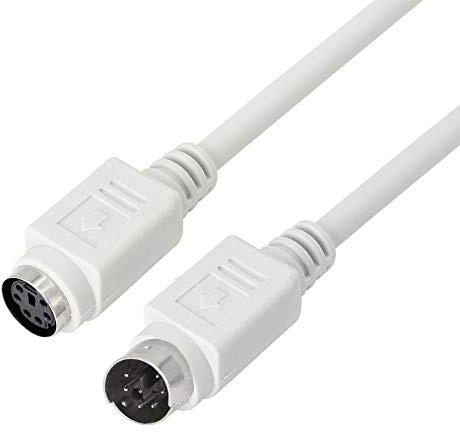 PNGKNYOCN 8.5 Feet PS/2 Mouse and Keyboard Extension Cable, 28AWG PS/2 6-Pin Male to Female Extension Cable YOUCHENG for PS/2 Round Mouse, Keyboard Extension