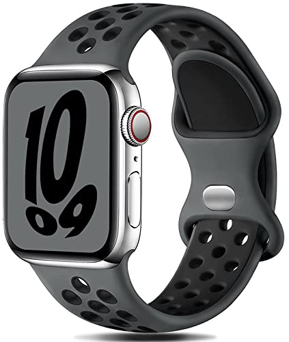 Gulemfy Correa Compatible con Apple Watch 42mm 44mm 45mm 49mm 38mm 40mm 41mm, Deportiva Correa Transpirable Silicona Pulsera para iWatch Series 11 SE 9 8 7 6 5 4 3