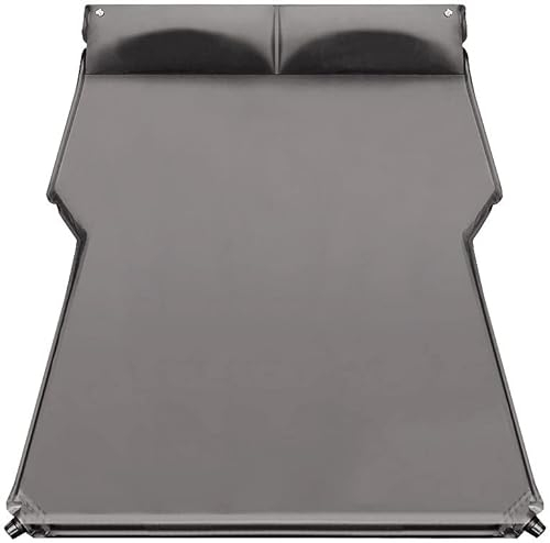 Lescars Autoluftmatratze: Selbstaufblasendes XXL-Autobett mit 12/230-V-Luftpumpe (Auto Luftbett, Bett für Auto, selbst Aufblasbares Kissen)