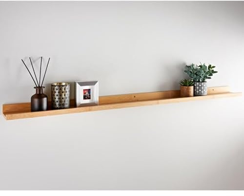 U.saf Bamboo Picture Shelf 120cm – Modern Wall-Mounted Display for Décor, Frames & Plants