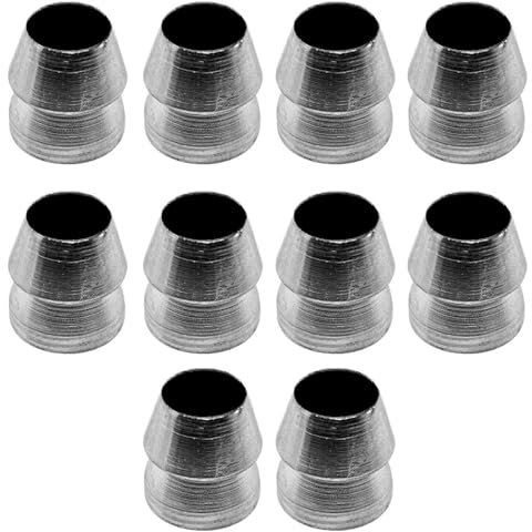 SEIWEI Lot de 10 cales rondes en acier au carbone pour hache, marteau à panne fendue, traîneau (16 mm)