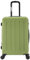 Flexot® F-3045 | Koffer mit V-Erweiterung | Alu-Teleskopgriff | 360° Räder leise rollend | Reisekoffer | Trolley | Aufgabegepäck | (Olivgrün, L, mittlerer Koffer)
