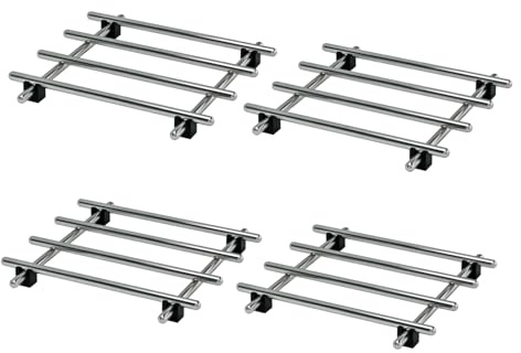 4Pcs Stainless Steel Trivet for Hot Dishes, Lightweight Metal Trivets for Hot Pots and Pans, Metal Cooling Rack, Mini Heat Resistant Mats for Countertop Cooling, Cooking Baking Pans Holder, 7x7