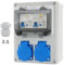 Coffret Électrique de Chantier Professionnel 230V 16A, IP67, avec Disjoncteur et 2 Prises Schuko, Distributeur de Puissance pour Ateliers, Usines et Chantiers