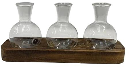 Gcljlmy Hydroponische Vase, Knospenvase, Pflanzenhalter, Blumenarrangement, Desktop-Glaspflanzenvase, Blumenvase für Regal, Heimdekoration