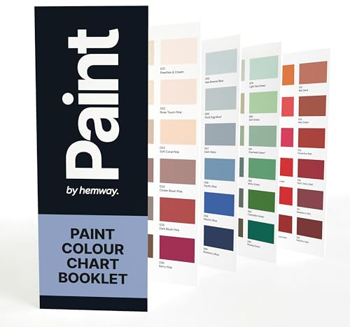 Hemway Chalk Based Furniture Paint Booklet, 118 Colours Collection for Chalk Based Paint, Colour Chart for Furniture & Walls
