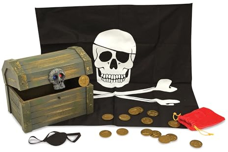Melissa & Doug , Piratkista , Låtsaslek , Roll-lek , 3+ , Presenter till pojke eller flicka