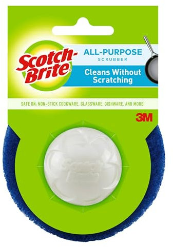 3M Scotch-Brite Dobie Scrubber, Sponges, 6-Pack, Lightweight, Multi-Purpose, Assorted Blue or White, Ideal for Cleaning Kitchen, Stainless Steel, Melamine, Glass, Ceramic