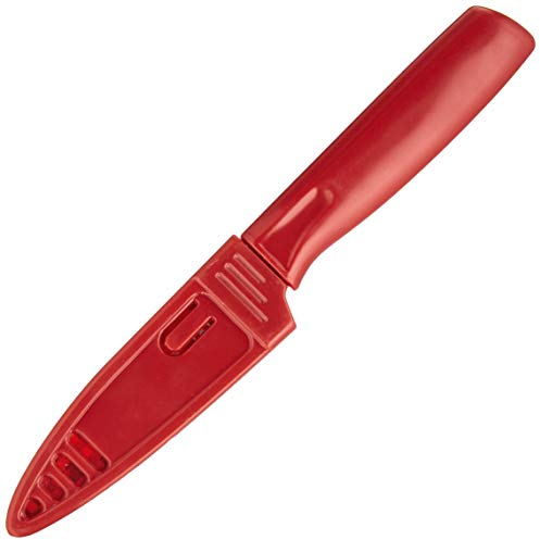 Mercer Culinary M33912B Red Non-Stick Sheath Paring Knife