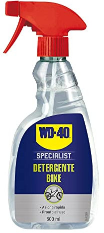 WD-40 - Specialist - Detergente Bike - Azione Rapida - Pronto all’uso - Ideale per tutte le parti della bici - Adatto per fibra di carbonio, titanio, alluminio, acciaio, gomma e plastica - Spray 500ml