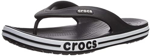 Crocs Unisex Erwachsene Bayaband Flip Flip, Black/White, 38/39 EU
