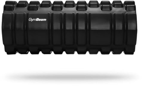 GymBeam Foam Roller per Fitness e Roller Pilates, Rullo Pilates Migliora Flessibilità e Mobilità Articolare, Aumenta la Circolazione Sanguigna, Riduce Stress (nero)