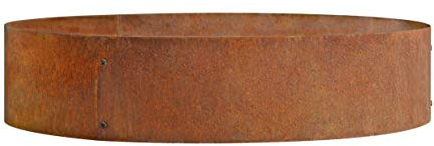 ESTEXO Anneau de plantation - Jardinière surélevée - Rouille - Pour parterre de fleurs - Pour herbes aromatiques - 120 cm