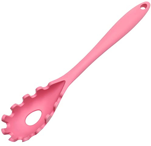 Chef Craft Premium Silicone Spaghetti/Pasta Fork, 11.5 inch, Pink