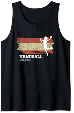 Handballspieler Österreich Flagge Sport Damen Handball Tank Top