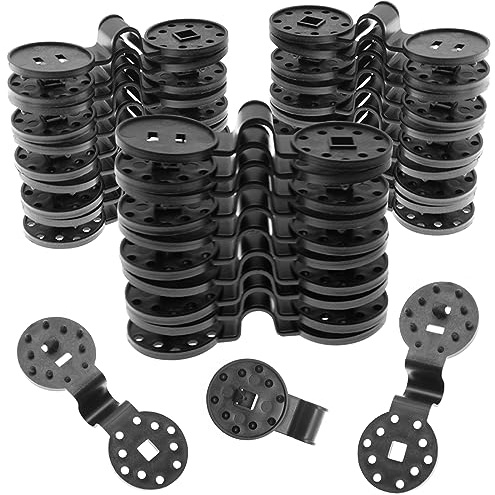 ZYLJHZ 100 Clip per Tende da Sole, in plastica, Rotonde, Nere, con Impugnatura Resistente per Parasole, Tessuto ombreggiante per Giardinaggio, Rete Anti Uccelli, Morsetto Antivento per Tenda