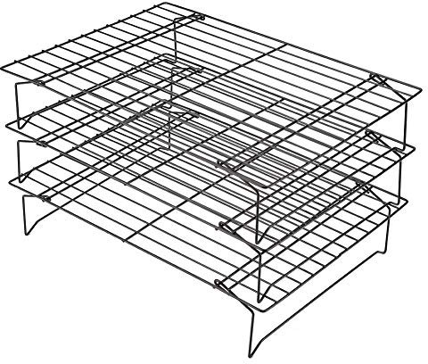 Griglia di Raffreddamento in Acciaio Inossidabile, Vassoio da Antiaderente per Biscotti, Torte, Pane, con Piccoli Fori Che Previene Cedimenti e Circolazione 'Aria