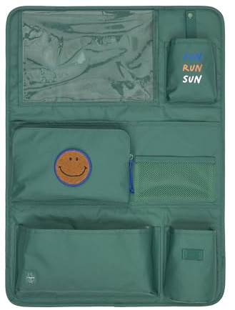 LÄSSIG Organizador para el Asiento Trasero del Coche Bolsa para Colgar Plegable/Car Wrap-to-Go Dark Green