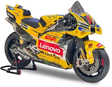 1:18Maisto MOTORBIKE 2024 DUCATI LENOVO MOTO GP (#23 BAGNAIA) - Scala 1:18 - Modello di moto da collezione pressofuso incredibilmente dettagliato, multicolori