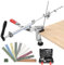 Faankiton Messerschärfsystem RX-009 Messerschärfer Profi Professionelle Messerschleifer, Professioneller Manuelle Messerschärfer 360° Flip Drehung mit Festem Winkel Küchenchef-Messerschärfer Set