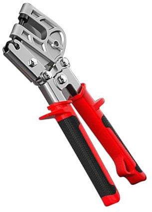 Alicates de crimpadora de pernos de metal con mango ergonómico para facilitar el funcionamiento en la construcción de placas de yeso y paneles de yeso