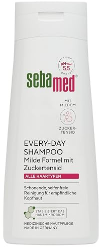 Sebamed Every-Day Shampoo 200 ml, shampoo per capelli per uomo e donna, delicato e senza sapone per cuoio capelluto sensibile, particolarmente delicato grazie alla formula di tensioattivo, adatto a