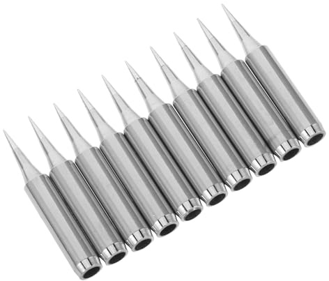 HAMPPLIES 10 Puntas De Soldador De Repuesto Puntas Para Soldar Letras Para Soldadura Color Plata