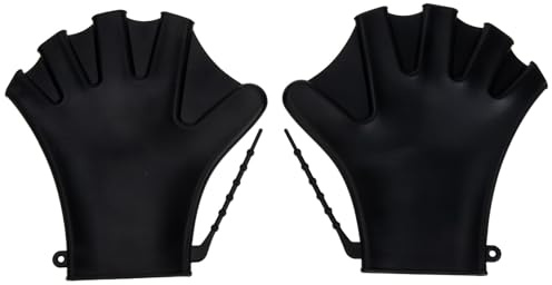 YARNOW Guantes de Natación Palmeados Ajustables para Entrenamiento Acuático y Buceo en Piscina Fitness