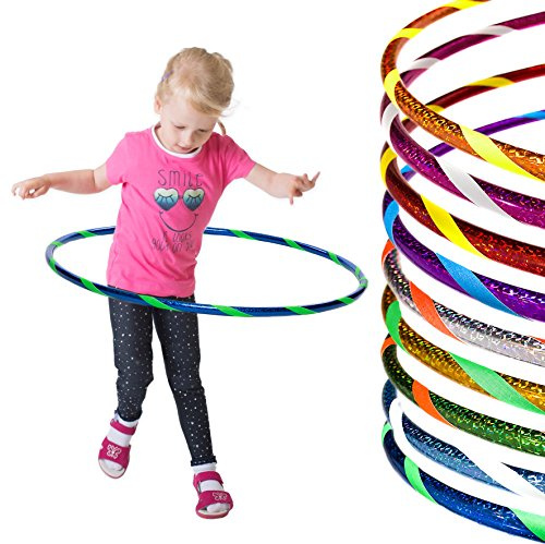 Hoopomania Funny Hula Hoop Reifen Aro de Gimnasia para niños, Infantil, Holograma Ø60-80cm