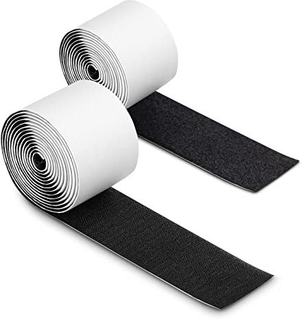 Donner Pedalboard Tape Ruban Longueur de la Bande de Montage de la pédale Crochet et Boucle pour Pédalboard Pédale à Effet Basse Guitare (2m*50mm)