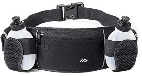 Active Laufgürtel | Trinkgürtel mit 2 Flaschen à 170 ml | verstellbar