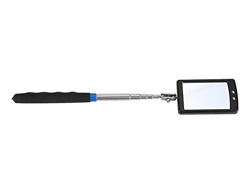 DEWIN Specchio di Ispezione a LED, Specchio di Ispezione Regolabile Telescopico a LED, Girevole da 360 Gradi Estendere lo Strumento