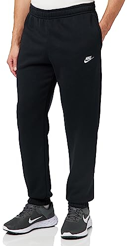 Nike Herren Sportswear Club Fleece Sweatpants, Black/Black/White, M EU