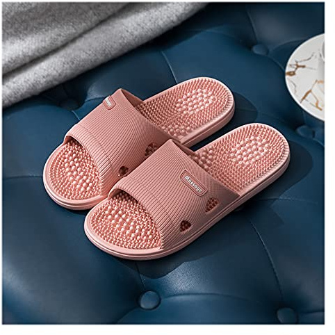 HAQMG Massage Slippers Fot Reflexologi & AcuPressur Massager Sandal Duschskor Män & Kvinnor Hem Tofflor Öppen Tåfot Med Båge Stödlättnad Fasciit