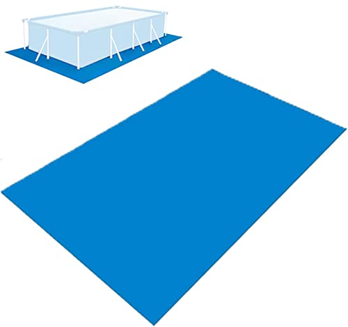 sadfd Pool Bodentuch, Pool Bodenplane, 500 X 300 cm Oberirdische Schwimmbeckenmatte, Faltbares Rechteckiges Wasserdichtes Pool Bodentuch, Pool Matten Untergrund