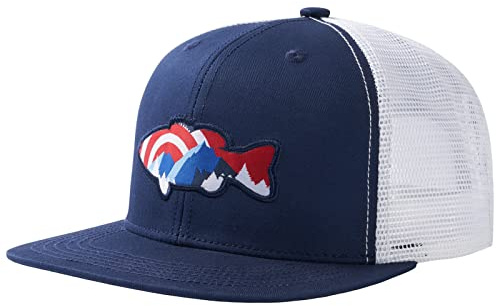 Bassdash Cappello Trucker a Tesa Piatta Regolabile Snapback Hat Mesh Back per Uomini Donne Pesca Caccia