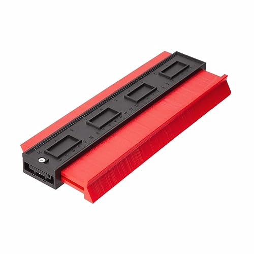 KOMUNJ Contour Gauge Duplicator 10 Inch Widen Profile Tool, Irregular Shapes Measure Gadget Woodwork Measuring Tool, for Corners and Contoured