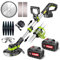 2024 Newly Metal Blade Cordless Strimmer Upgraded 8-Inch Blade Grass Trimmer For Lawn Trimmingtwigsbrush Cutting51