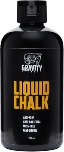 GRAVITY FITNESS Gesso liquido per sollevamento pesi e calisthenics per mani senza sudore e presa superiore | Gesso liquido di alta qualità per palestra, bilanciere, arrampicata, boulder e ginnastica